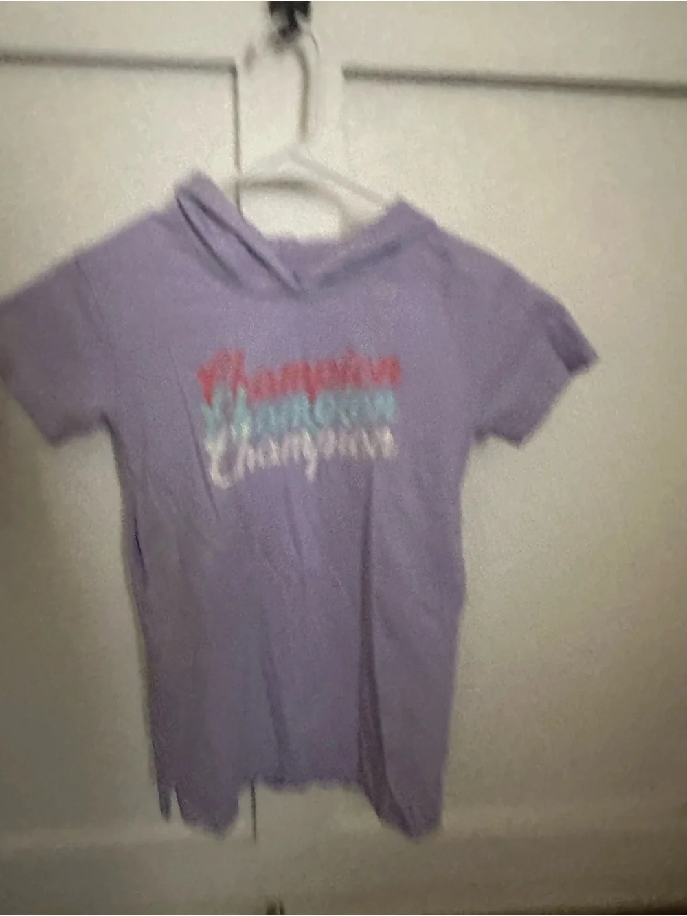 ⭐️5/$25⭐️ Kids Lavender Champion Hooded Short-Sleeve dress